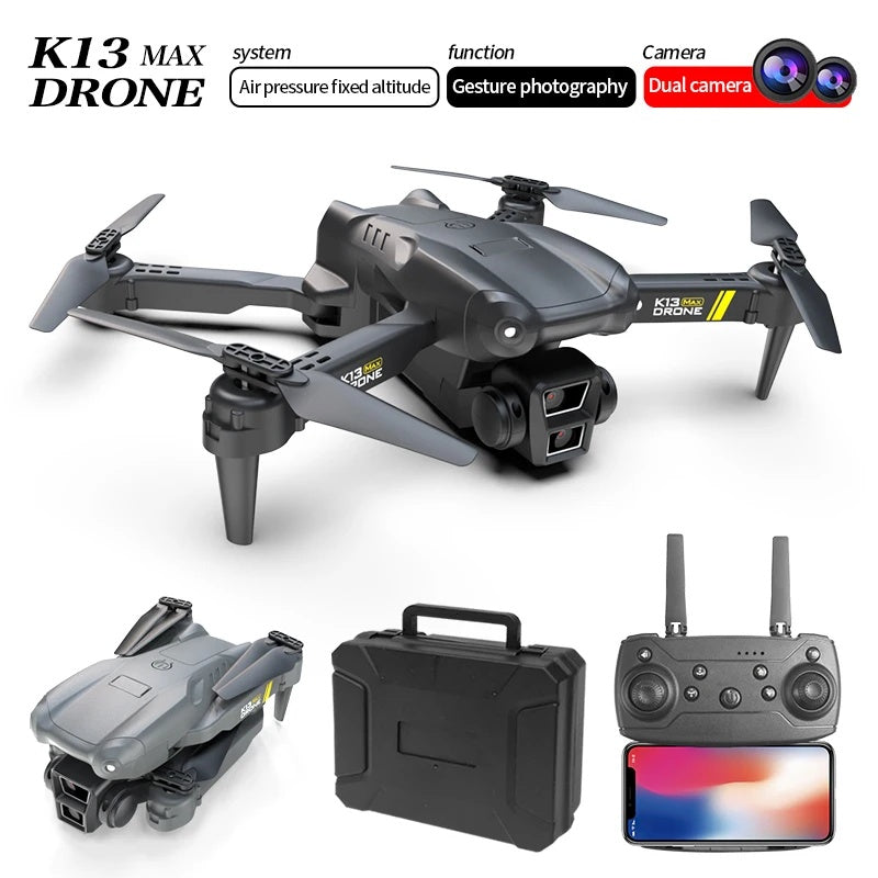 K13 Mini Drone 8K Profesional 4K HD Camera Obstacle Avoidance Aerial Photography 5G 10Km Foldable Quadcopter Toy Sell Apron